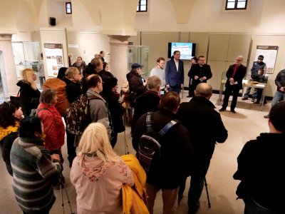 Vernisáž výstavy Archeologické výzkumy, nálezy a objevy na Třebíčsku 2. března 2023